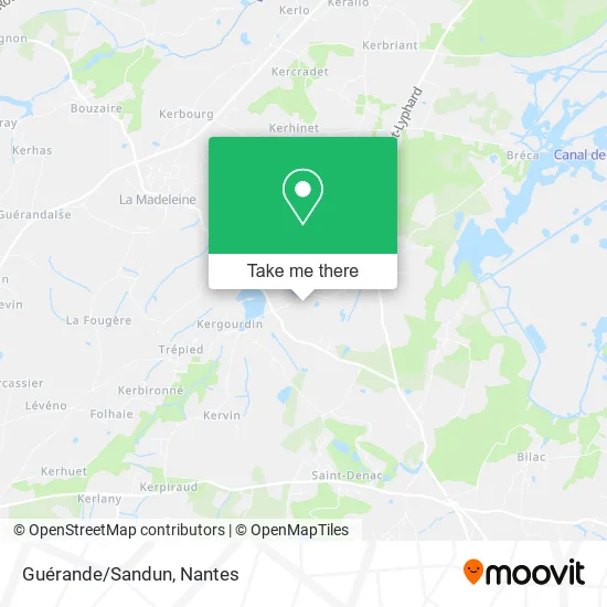 Mapa Guérande/Sandun