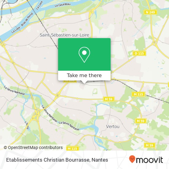 Etablissements Christian Bourrasse map