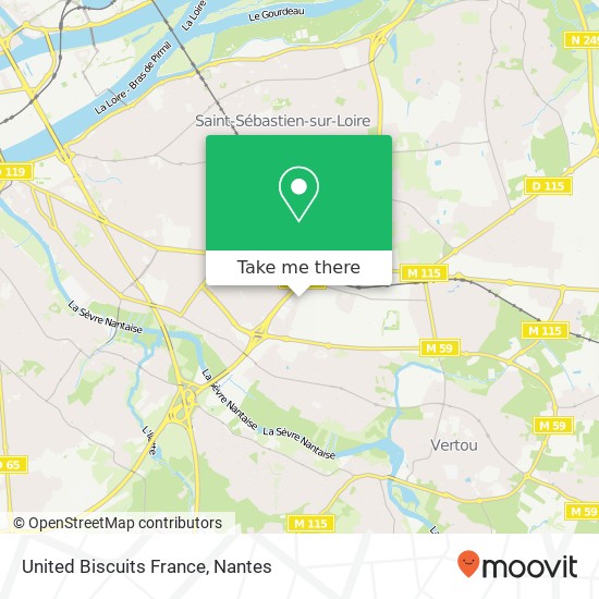 Mapa United Biscuits France