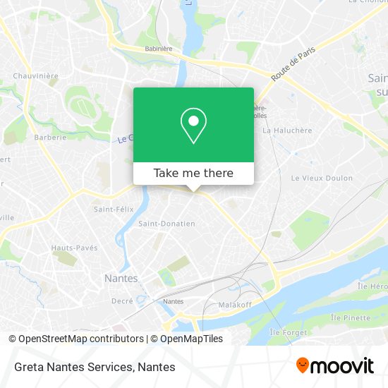 Greta Nantes Services map
