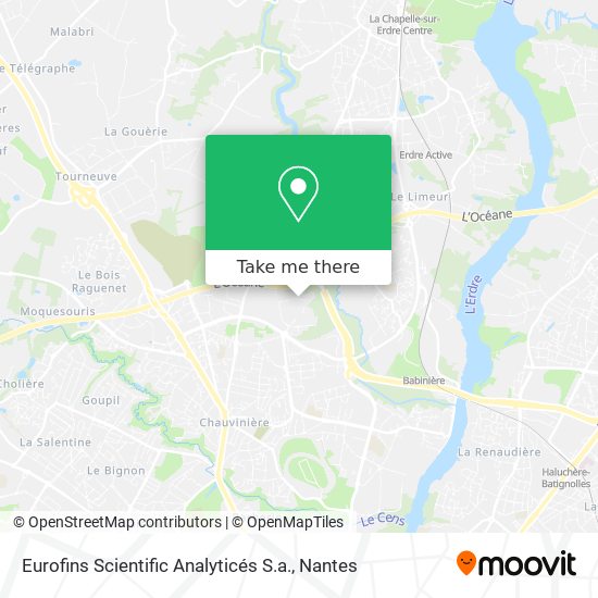 Eurofins Scientific Analyticés S.a. map