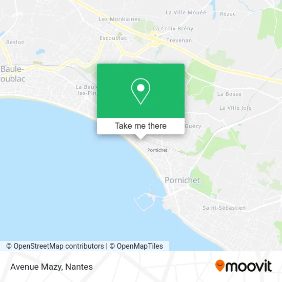 Mapa Avenue Mazy