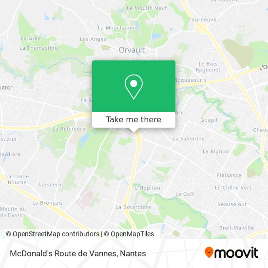 McDonald's Route de Vannes map