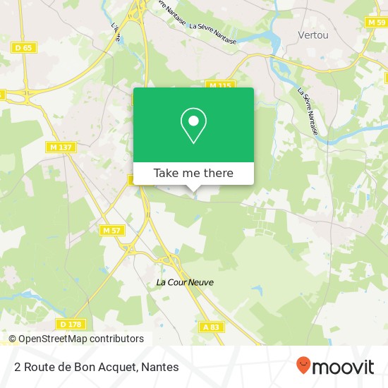 2 Route de Bon Acquet map