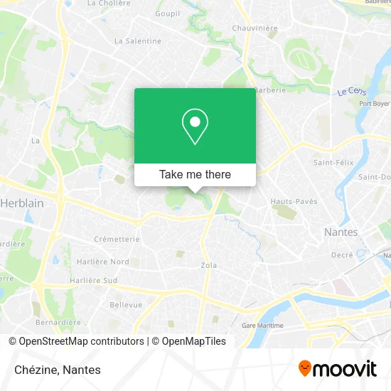 Chézine map