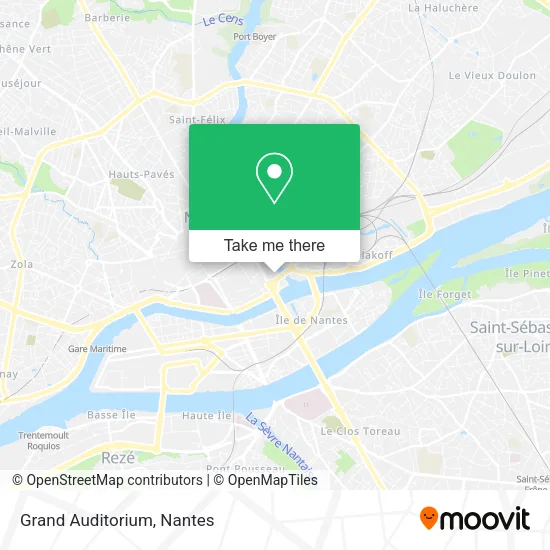 Mapa Grand Auditorium