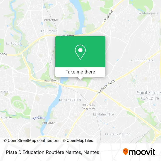 Piste D'Education Routière Nantes map