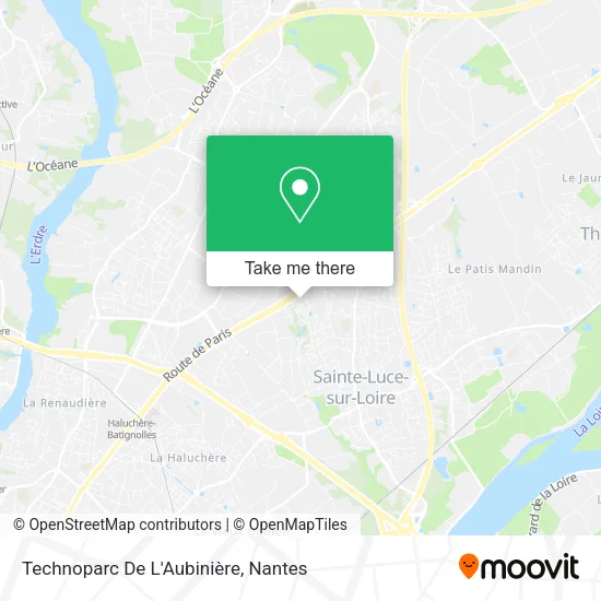 Mapa Technoparc De L'Aubinière