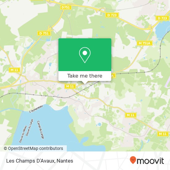 Mapa Les Champs D'Avaux