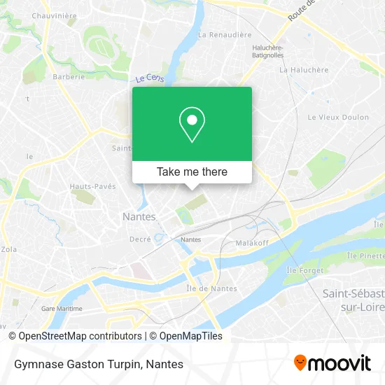 Gymnase Gaston Turpin map