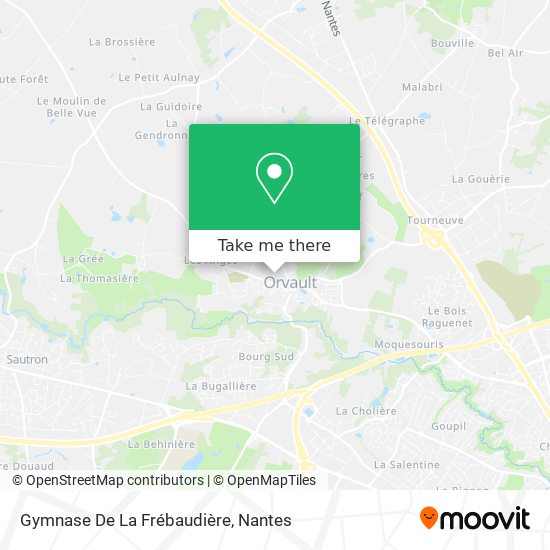 Mapa Gymnase De La Frébaudière