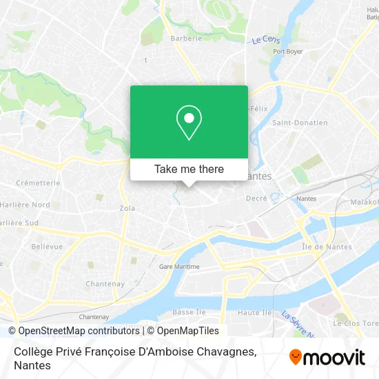 Mapa Collège Privé Françoise D'Amboise Chavagnes