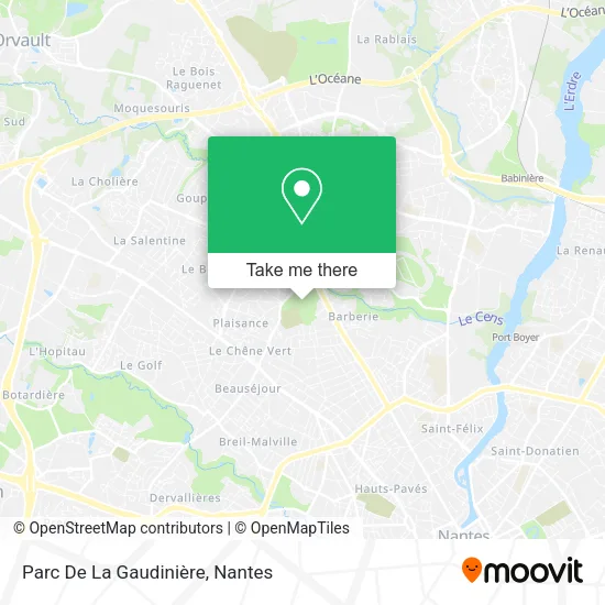 Mapa Parc De La Gaudinière