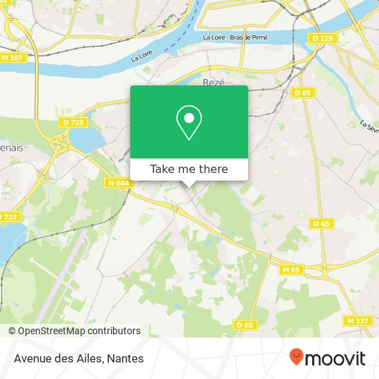 Avenue des Ailes map