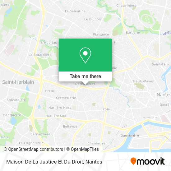 Maison De La Justice Et Du Droit map