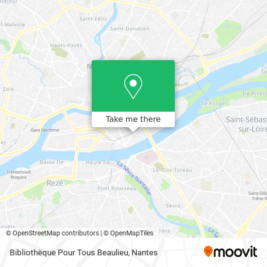Mapa Bibliothèque Pour Tous Beaulieu