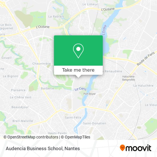 Audencia Business School map