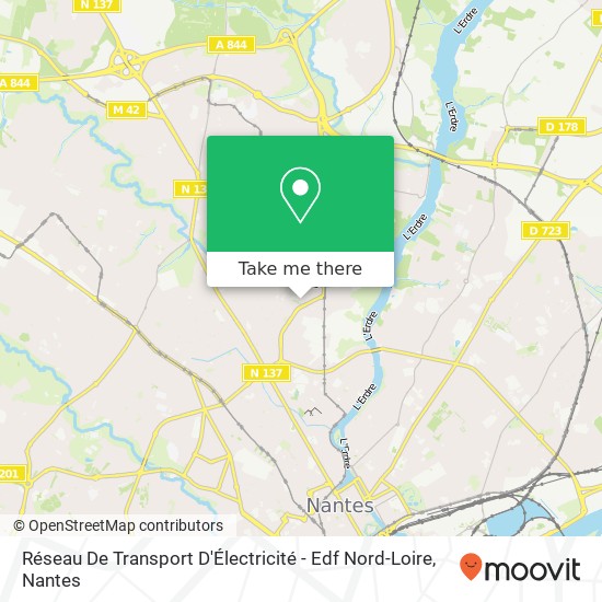 Réseau De Transport D'Électricité - Edf Nord-Loire map