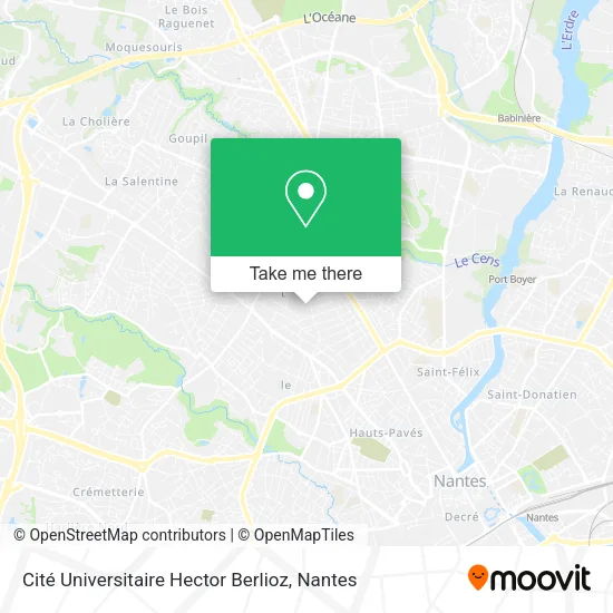 Cité Universitaire Hector Berlioz map