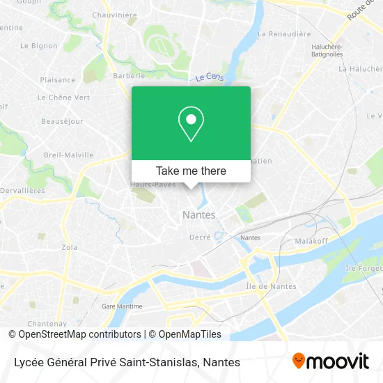 Lycée Général Privé Saint-Stanislas map