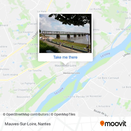 Mapa Mauves-Sur-Loire