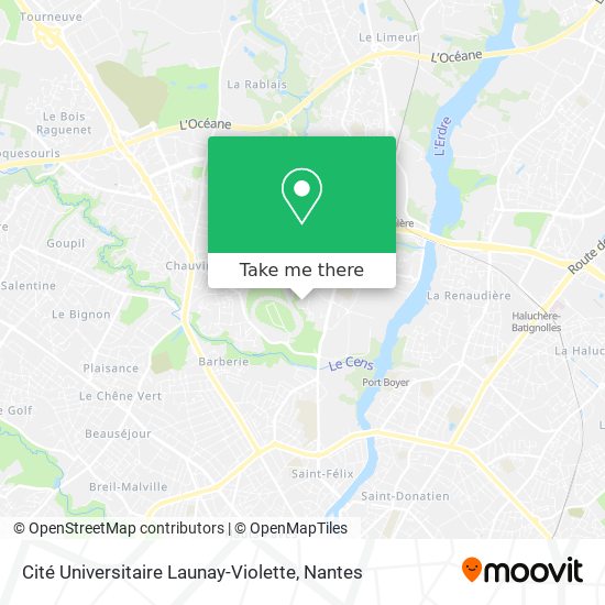 Cité Universitaire Launay-Violette map