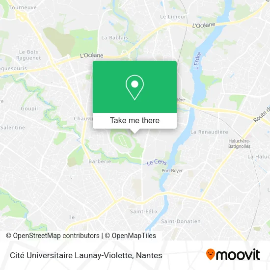 Cité Universitaire Launay-Violette map
