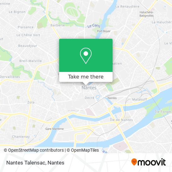 Nantes Talensac map