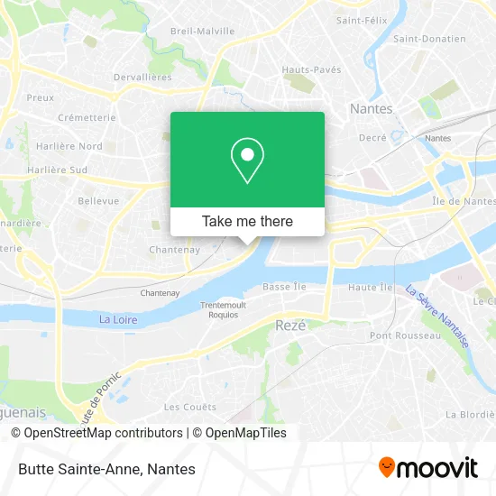 Butte Sainte-Anne map