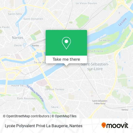 Lycée Polyvalent Privé La Baugerie map