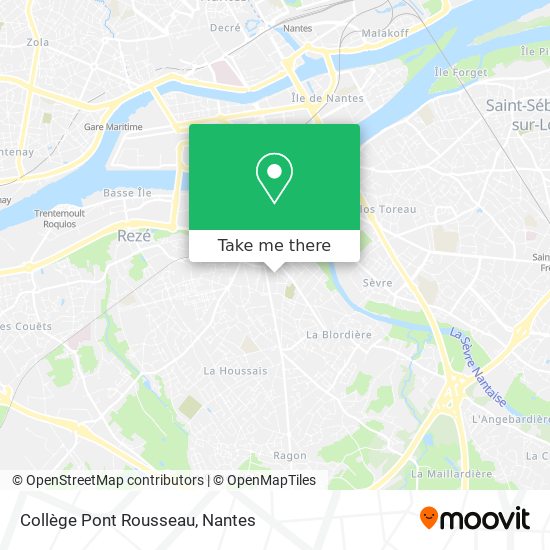 Collège Pont Rousseau map