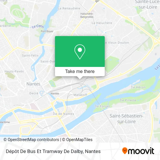 Mapa Dépôt De Bus Et Tramway De Dalby