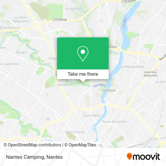 Nantes Camping map