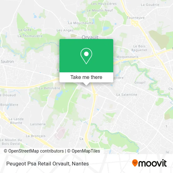 Mapa Peugeot Psa Retail Orvault