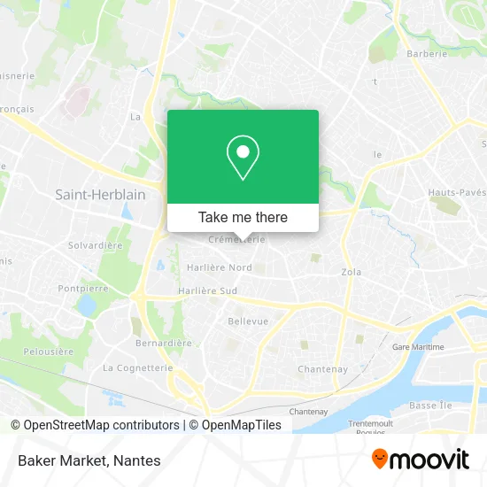 Mapa Baker Market