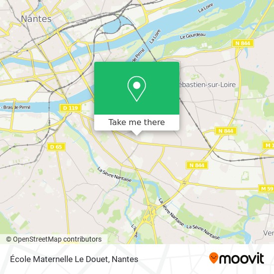 Mapa École Maternelle Le Douet