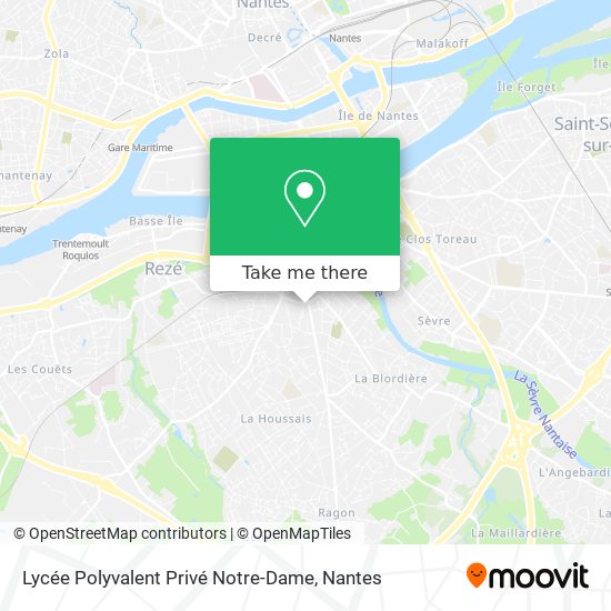 Mapa Lycée Polyvalent Privé Notre-Dame