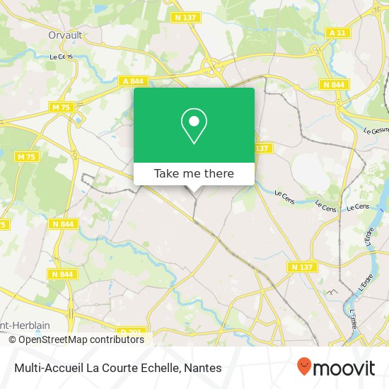 Mapa Multi-Accueil La Courte Echelle