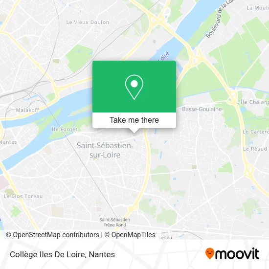 Mapa Collège Iles De Loire