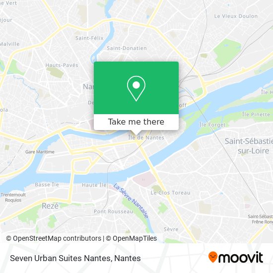 Seven Urban Suites Nantes map