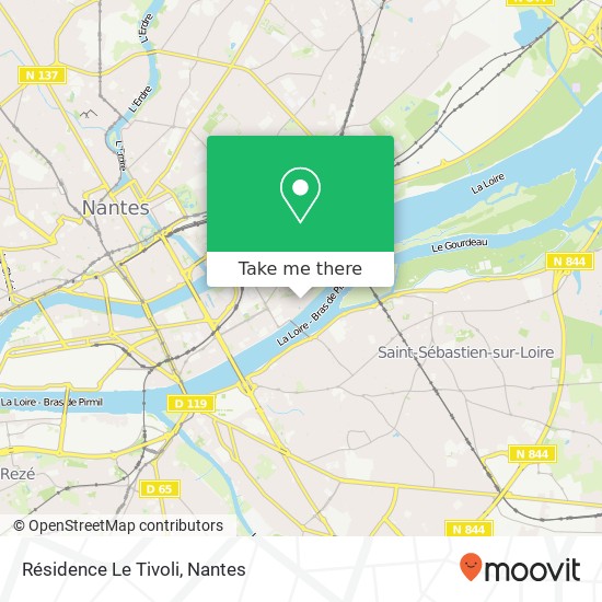 Résidence Le Tivoli map