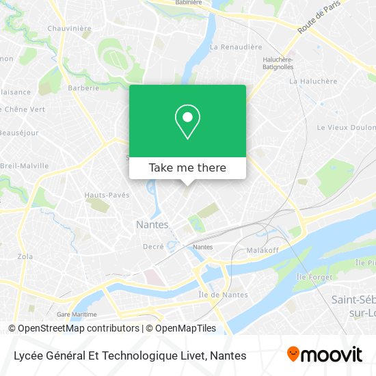 Lycée Général Et Technologique Livet map