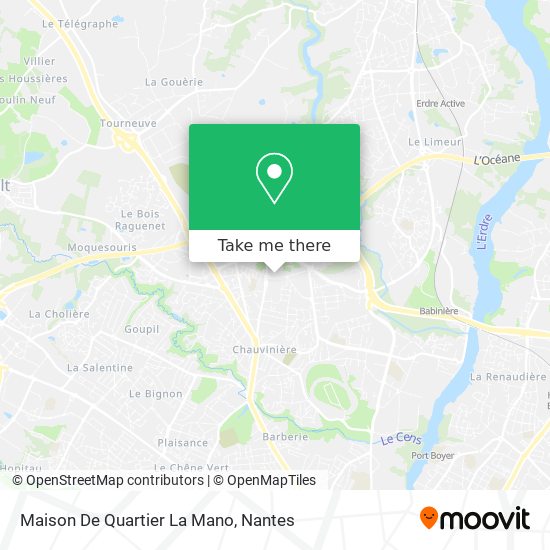 Mapa Maison De Quartier La Mano