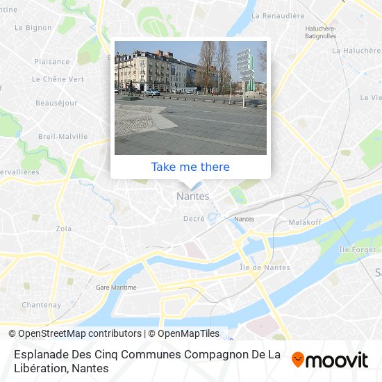 Esplanade Des Cinq Communes Compagnon De La Libération map