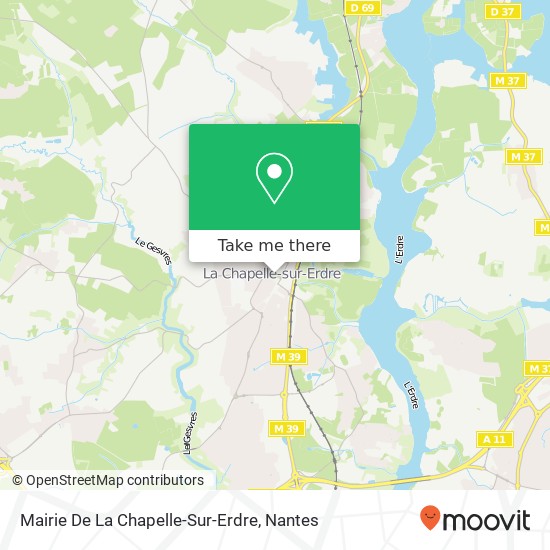 Mapa Mairie De La Chapelle-Sur-Erdre