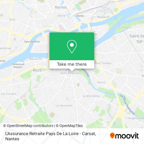 L'Assurance Retraite Pays De La Loire - Carsat map