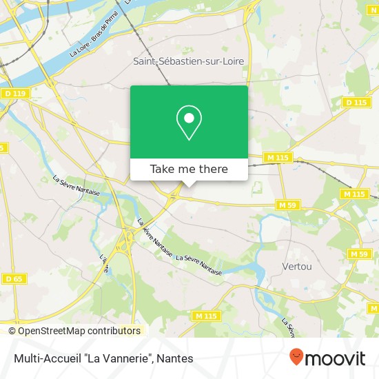 Mapa Multi-Accueil "La Vannerie"
