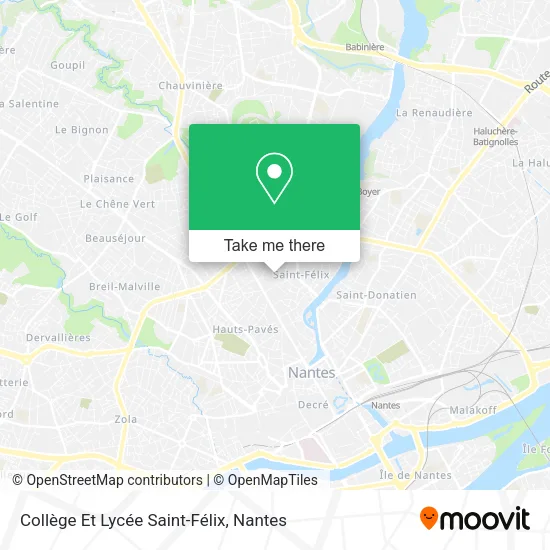Mapa Collège Et Lycée Saint-Félix
