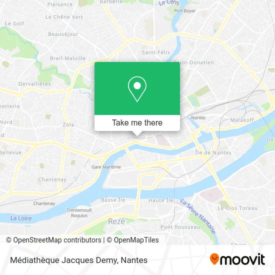 Mapa Médiathèque Jacques Demy