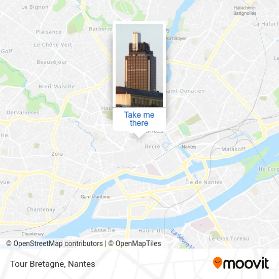 Tour Bretagne map